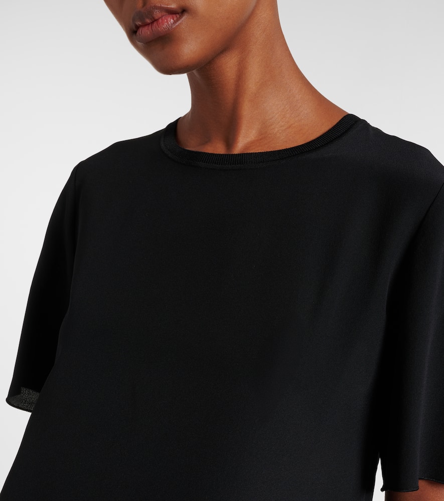 Joseph Rubin Silk Crêpe De Soie T-shirt In Black