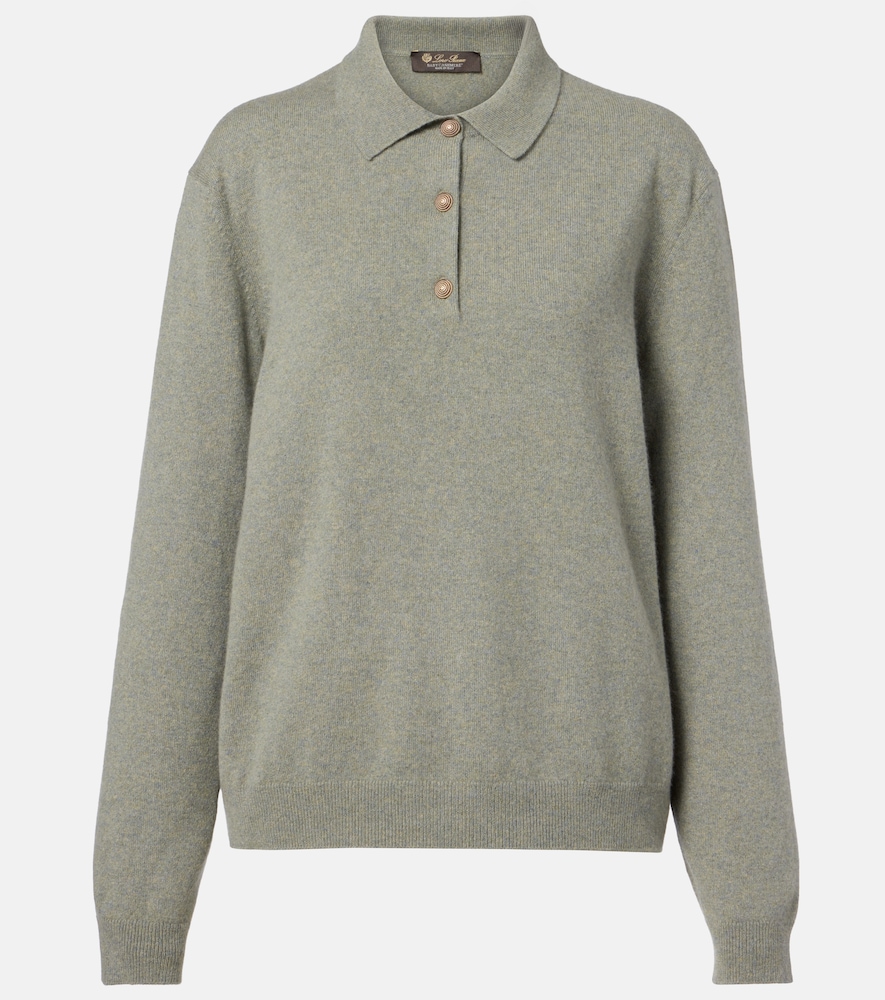 Loro Piana Classic Cashmere Polo Sweater