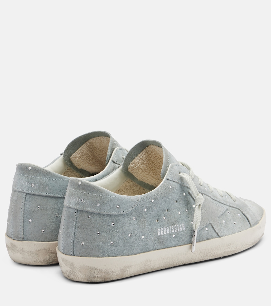  Golden Goose Golden Goose Super-star Embellished Suede Sneakers 