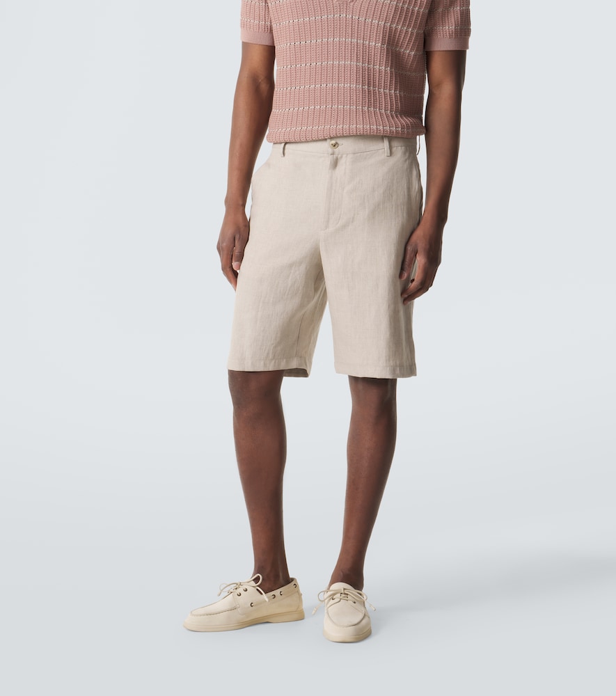  Canali Canali Linen Bermuda Shorts 