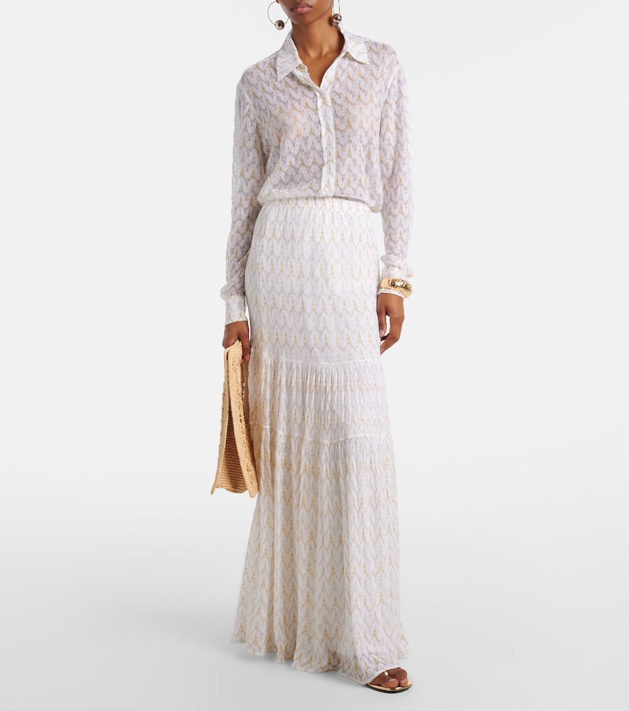  Missoni Missoni Lame Maxi Skirt 