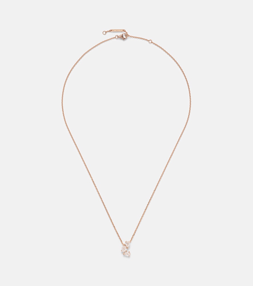 Halskette Serti Sur Vide aus 18kt Roségold mit Diamanten