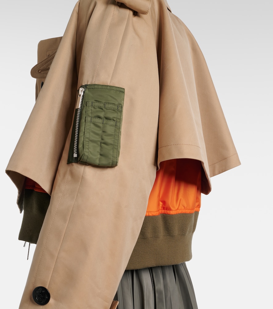  Sacai Sacai Bomberjacke Aus Einem Baumwollgemisch 