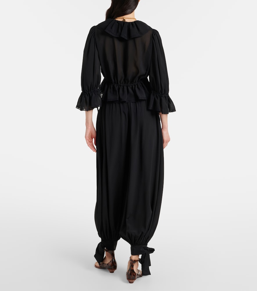 Chloé Silk Crêpe De Chine Balloon Pants