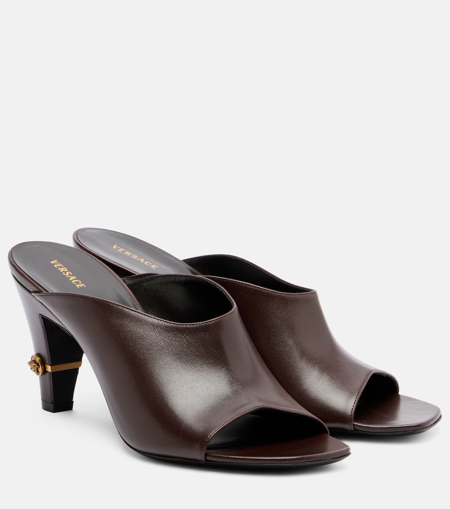Versace Giulietta leather mules