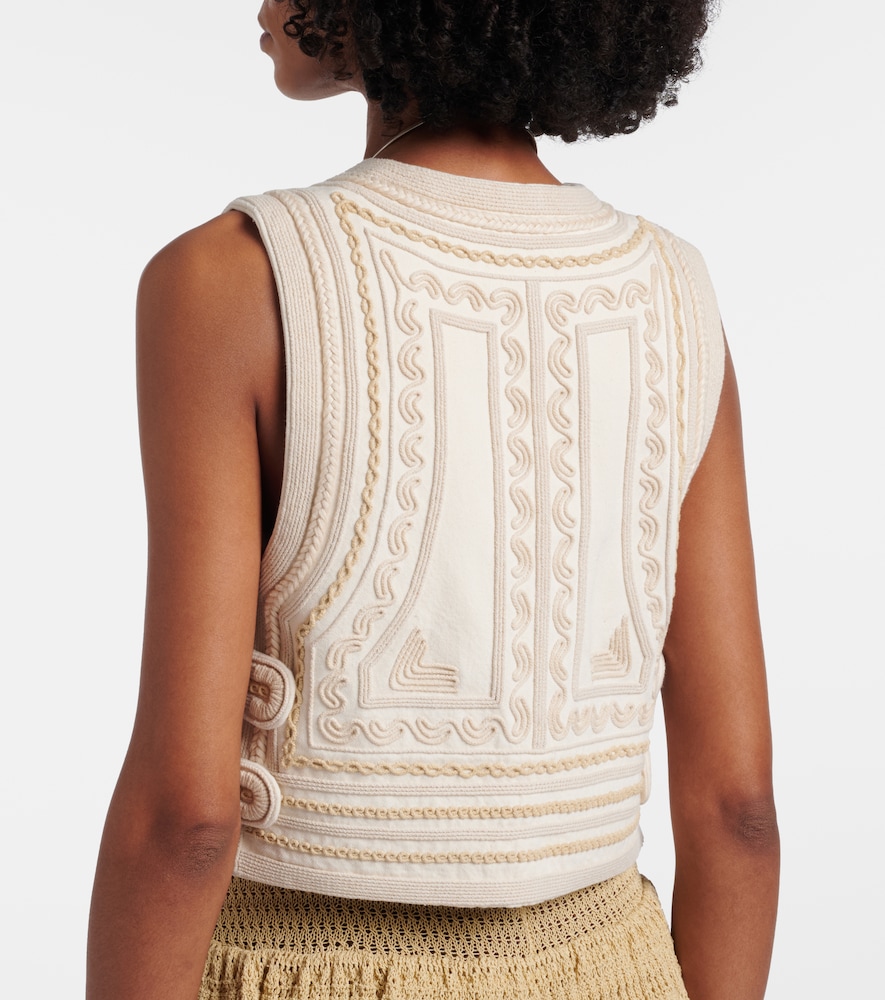  Isabel Marant Isabel Marant Bestickte Weste Blerina Aus Baumwolle 
