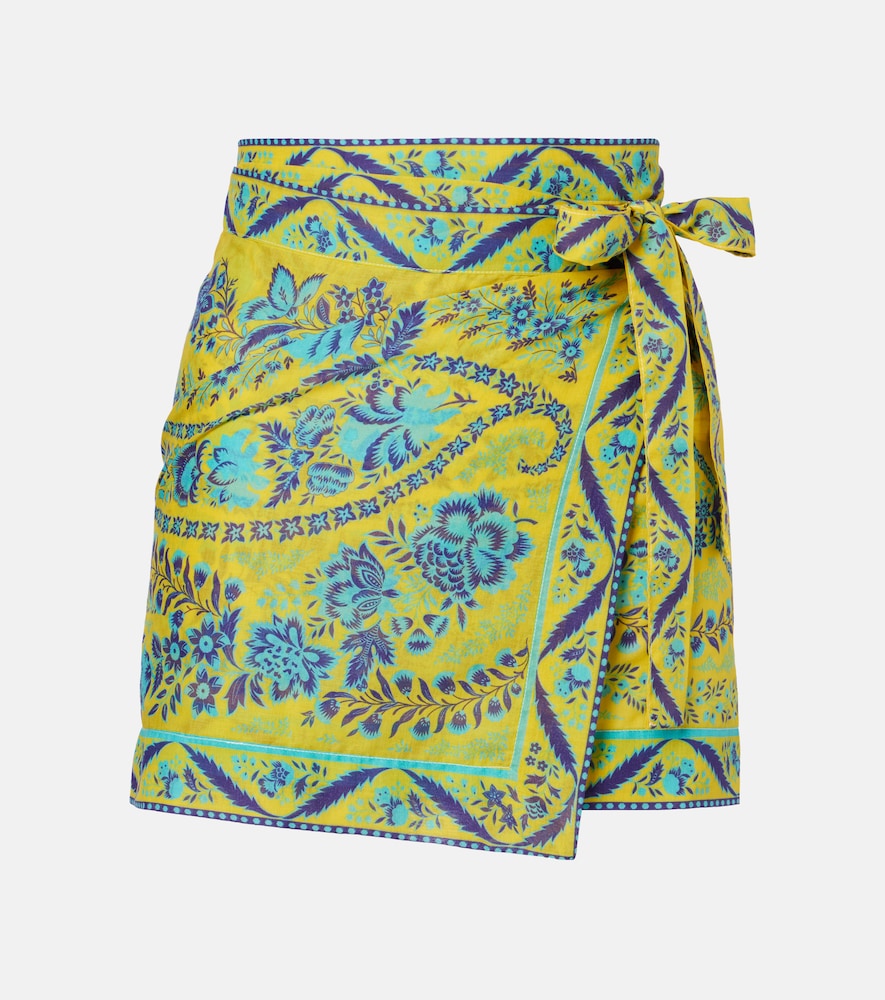 Etro Women's Yellow Floral Cotton Beach Cover-Up - Mytheresa
