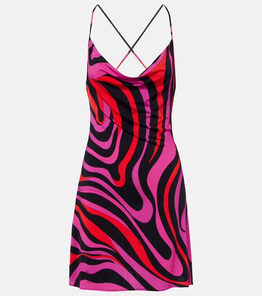 Pucci Marmo draped jersey minidress