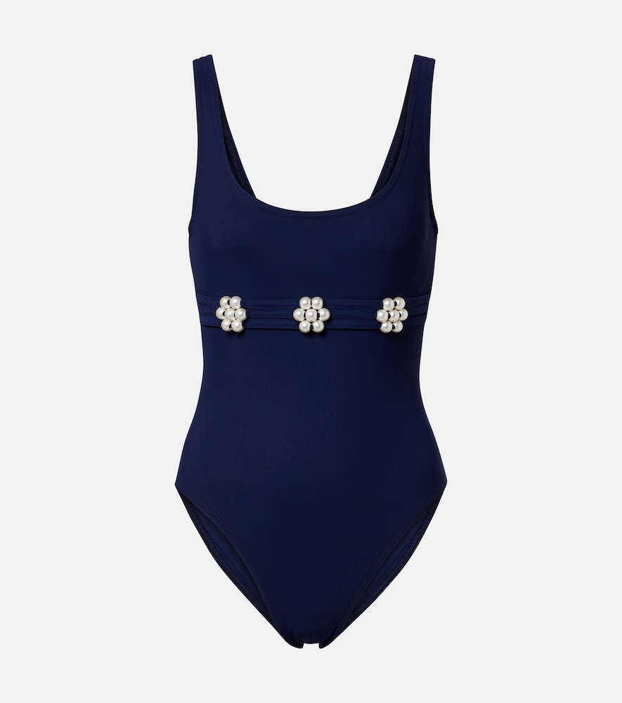 Karla Colletto Maya embellished swimsuit