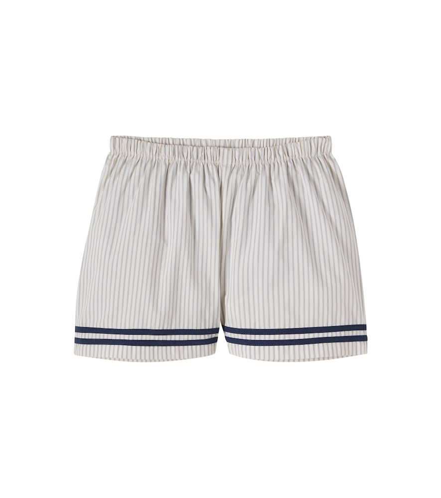 Konges Slojd Blue Allie Striped Cotton Shorts Y 9/10 - Mytheresa