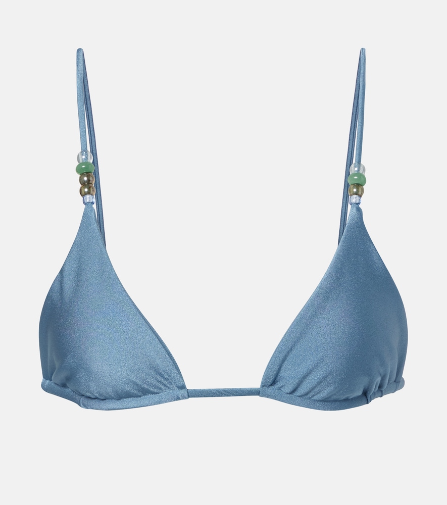 Jade Swim Via beaded bikini top