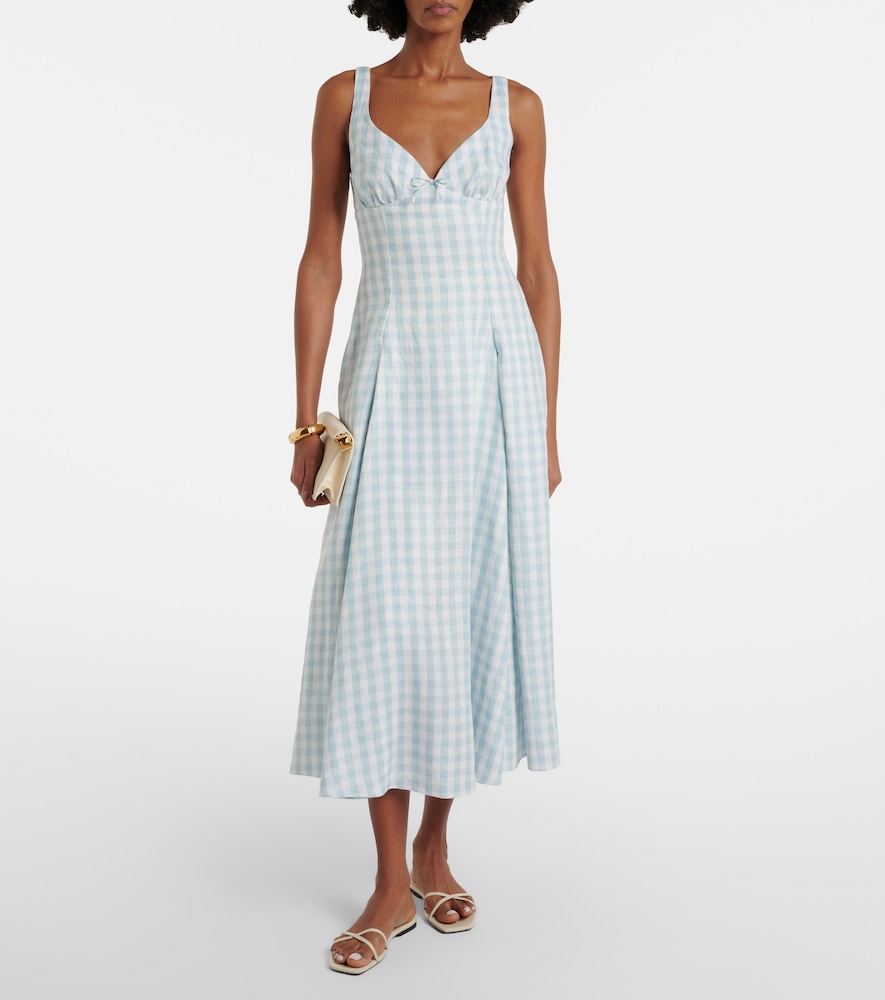 Faithfull Adalee gingham midi dress