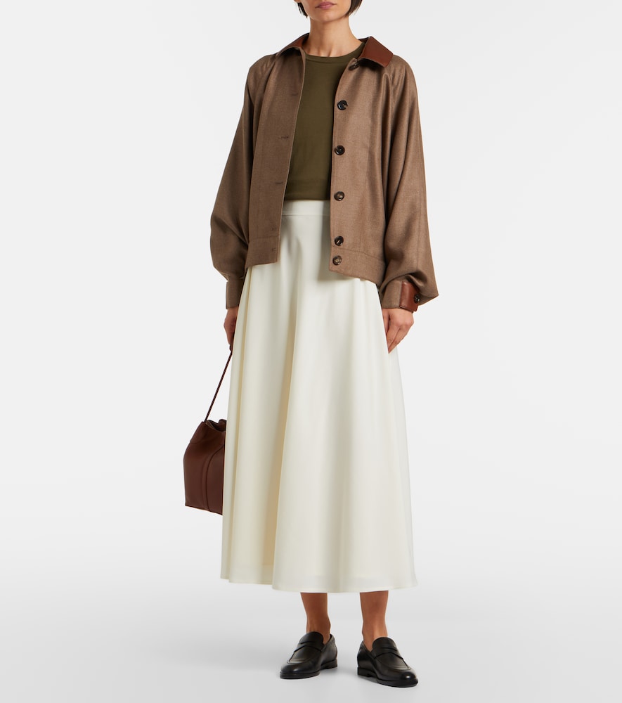  Ralph Lauren Collection Ralph Lauren Collection Midirock Kenzie Aus Einem Wollgemisch 