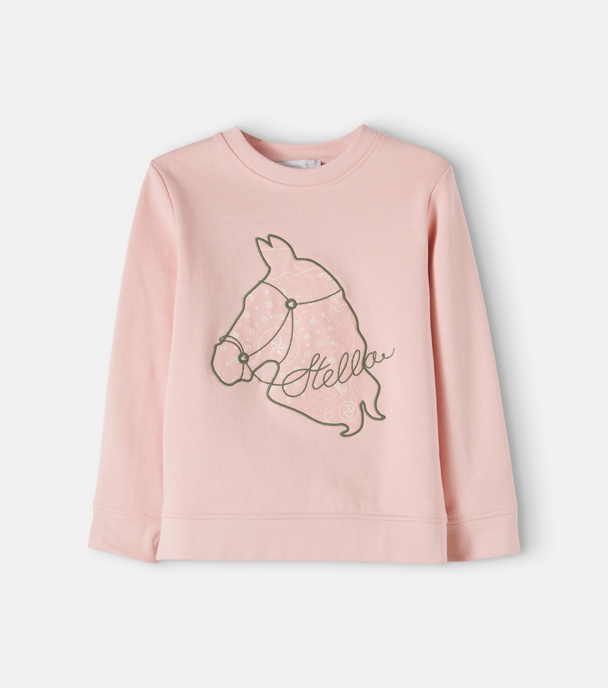 Besticktes Sweatshirt aus Baumwolle