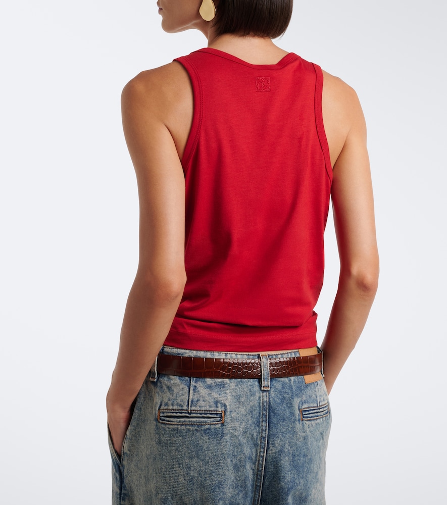 Cropped Cotton-Blend Top