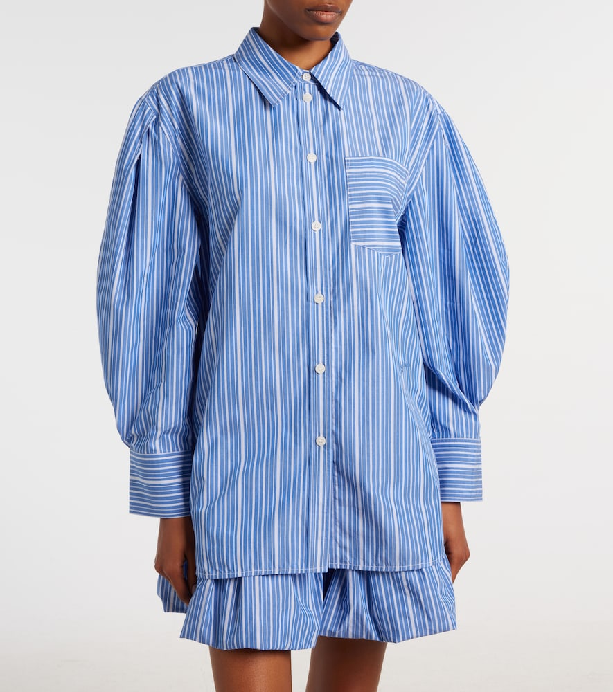  Ganni Ganni Oversize-hemd Aus Baumwollpopeline 