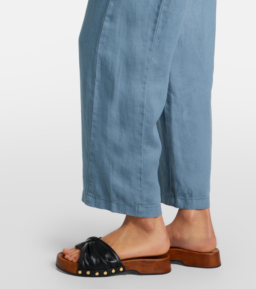  Velvet Velvet Celine Linen Wide-leg Pants 