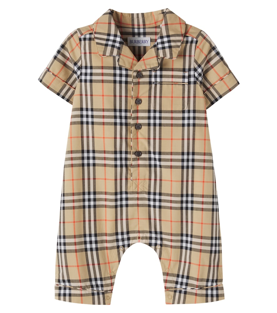 Baby – Tutina Burberry Check in cotone