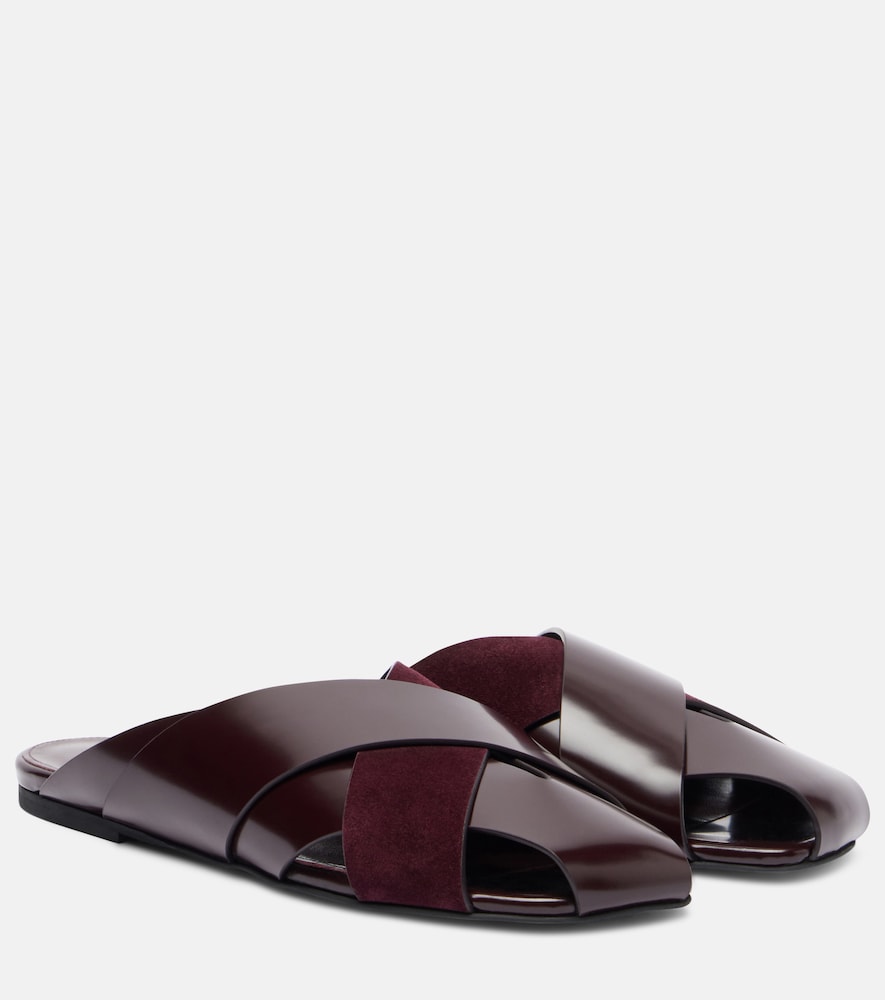 Sandalen Sschräg aus Leder