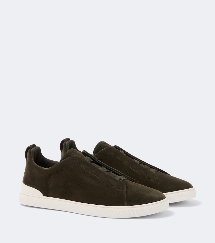 Sneakers Triple Stitch aus Veloursleder