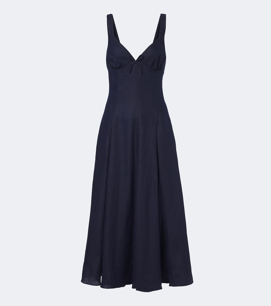 Midikleid Adalee aus Leinen