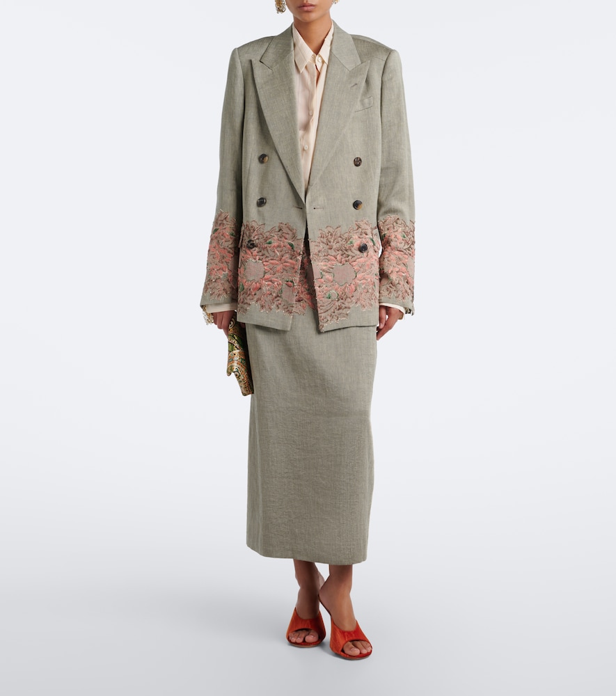 And Cotton-Blend Midi