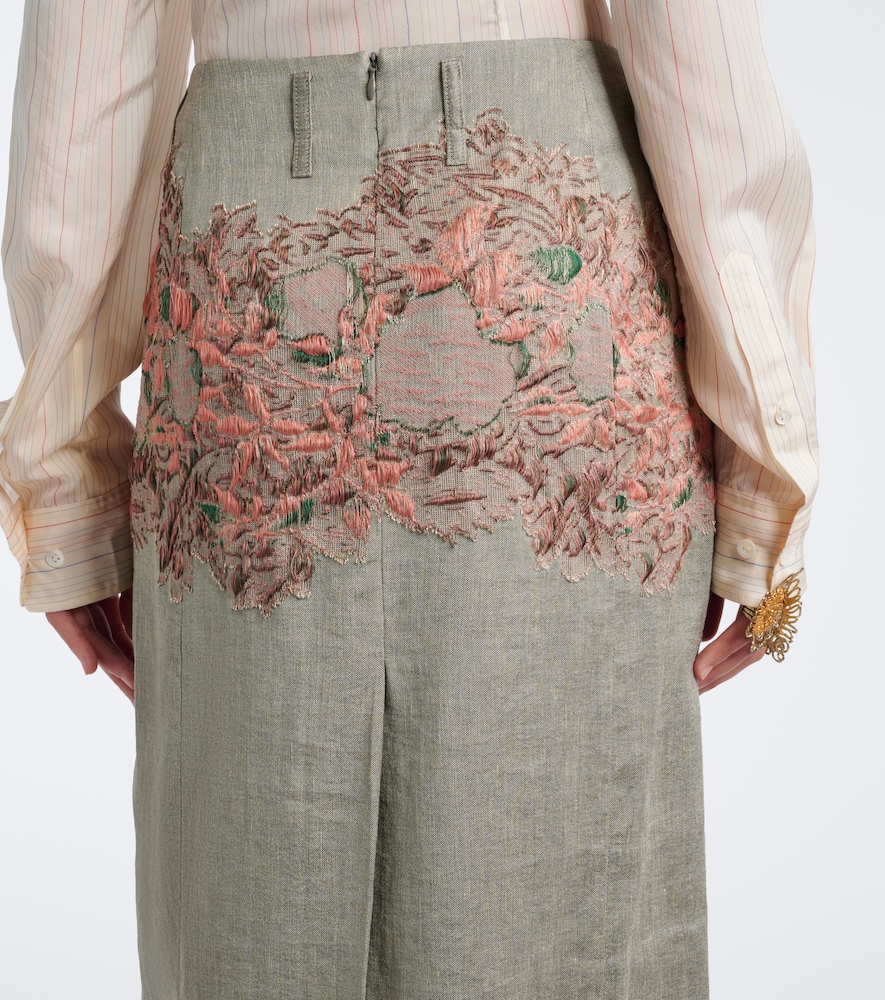 And Cotton-Blend Midi
