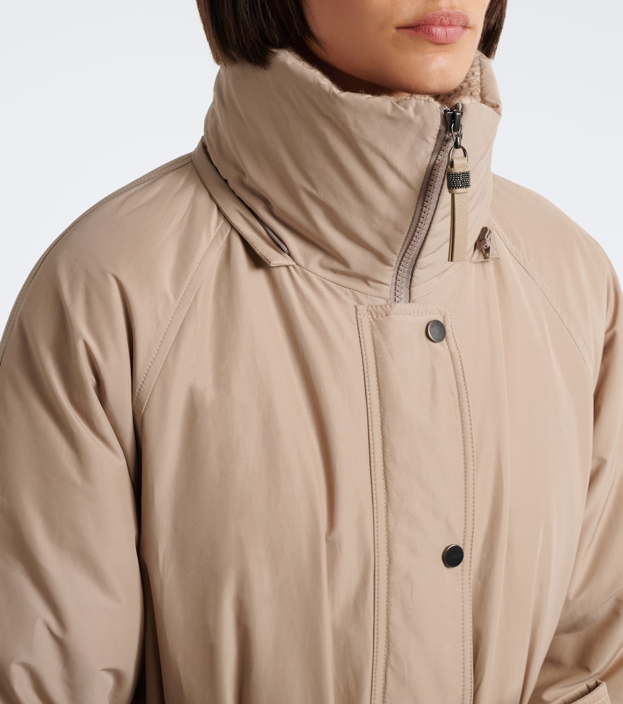 Monili Hooded Cotton-Blend Down Coat
