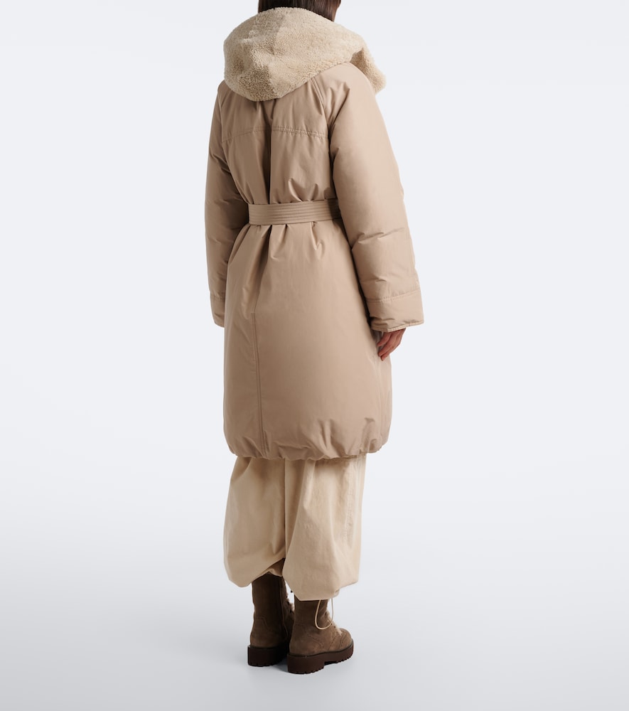 Monili Hooded Cotton-Blend Down Coat