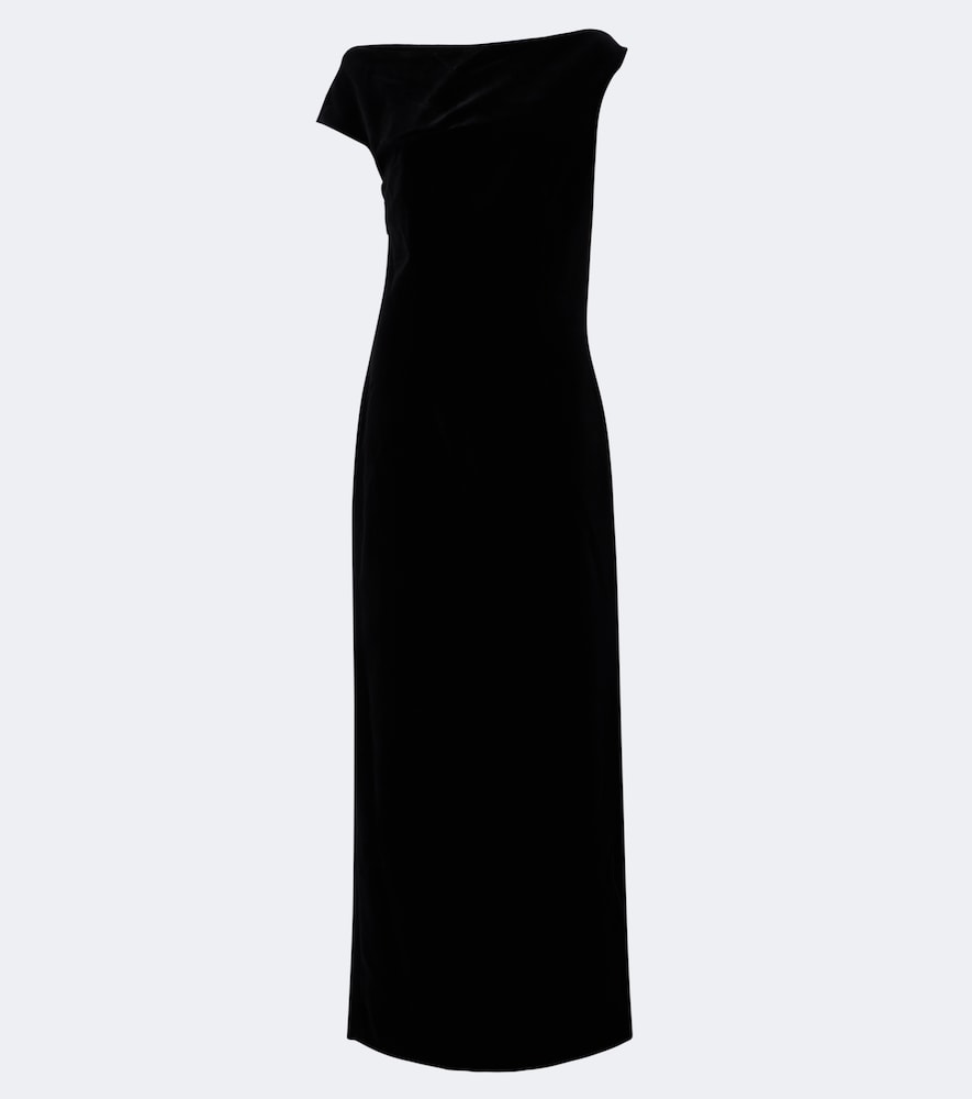Róhe One-Shoulder-Robe aus Samt