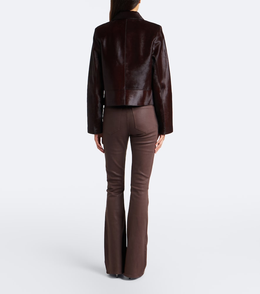 Beverly Coated Flared Jeans