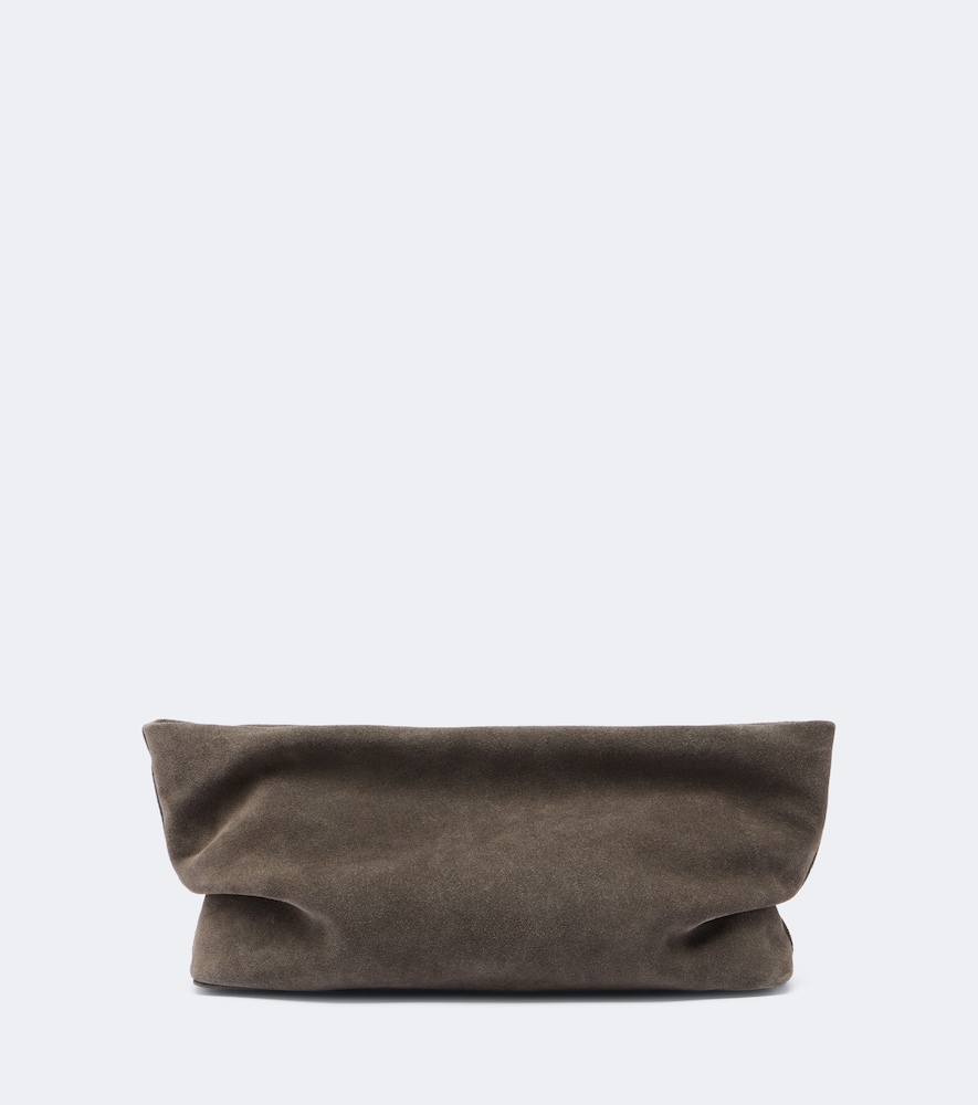 Aesther Ekme Nina Mini Suede Clutch In Grey