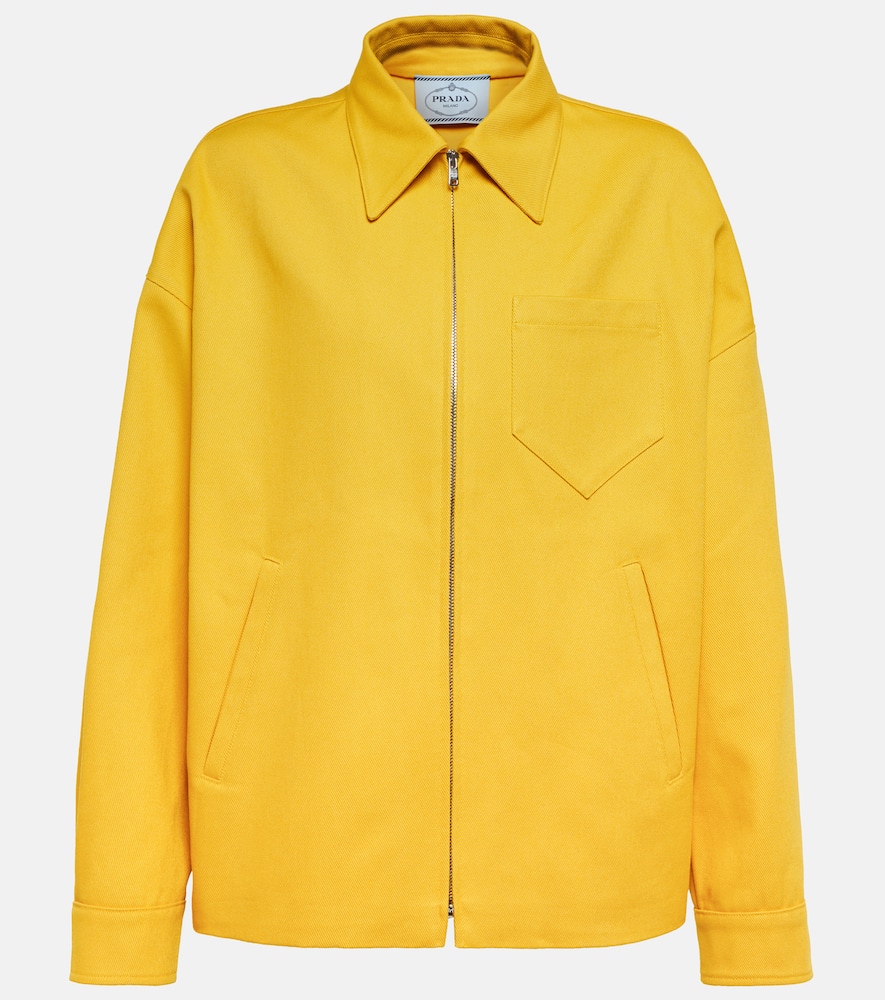 Prada Oversized cotton twill jacket