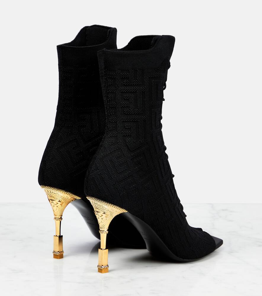 Shop Balmain Moneta Ankle Boots In Noir