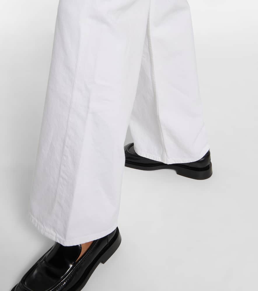 Agolde Minka Organic Cotton Cargo Denim In Milkshake