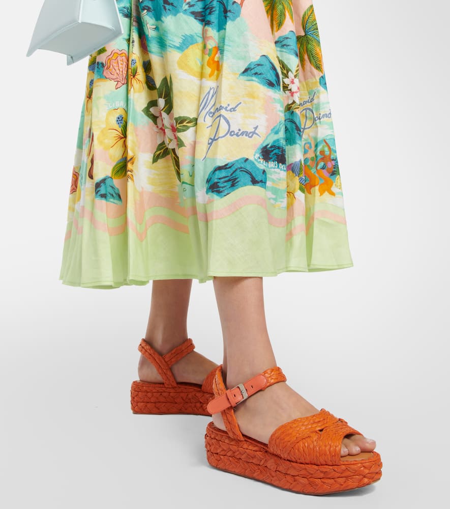 Aida9 platform espadrille wedges