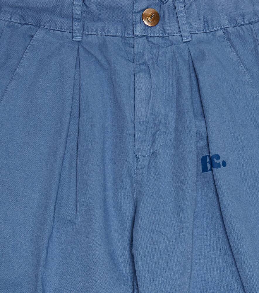 Bobo Choses Printed Organic Cotton Pants In Prussian Blue
