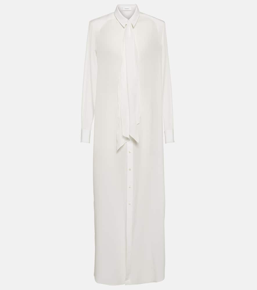 Shop Wardrobe.nyc Wardrobe. Nyc Layered Silk Maxi Dress In White