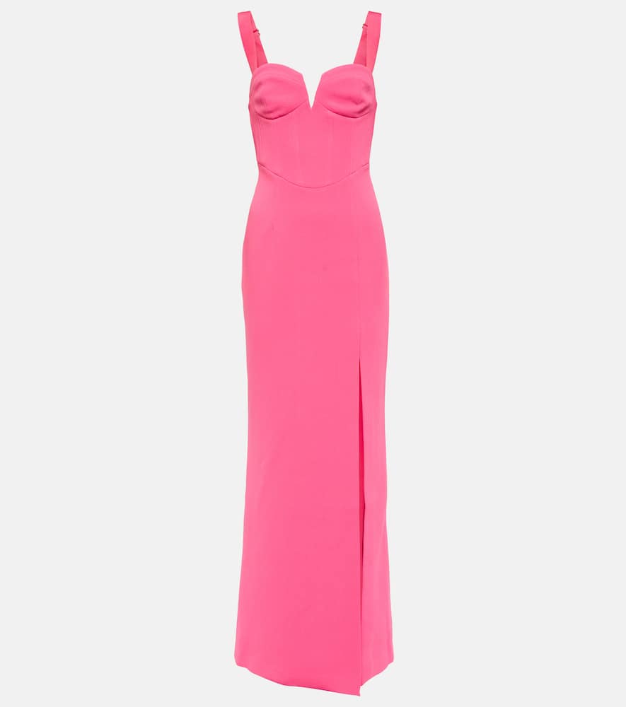 Shop Rebecca Vallance Marie Crepe Gown In Pink