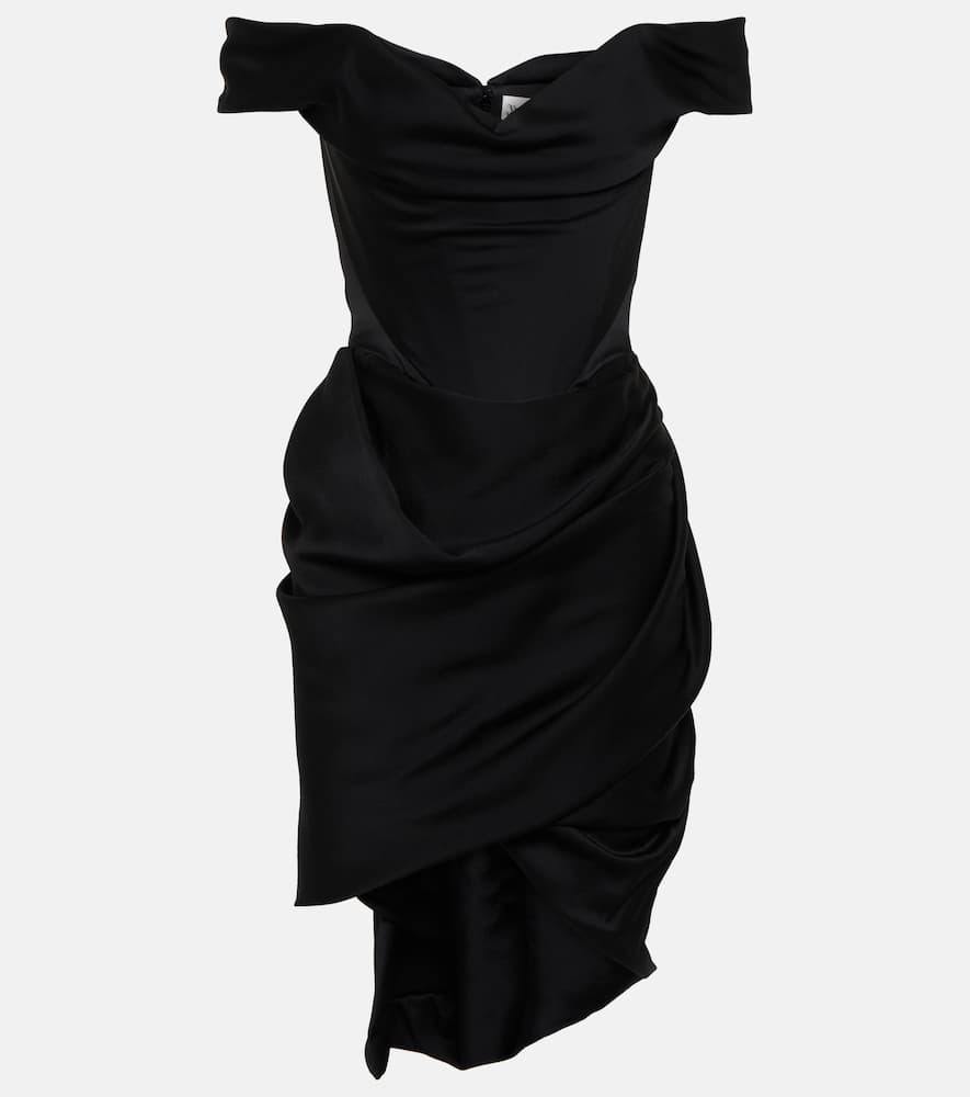 Vivienne Westwood Off-shoulder bustier crêpe minidress