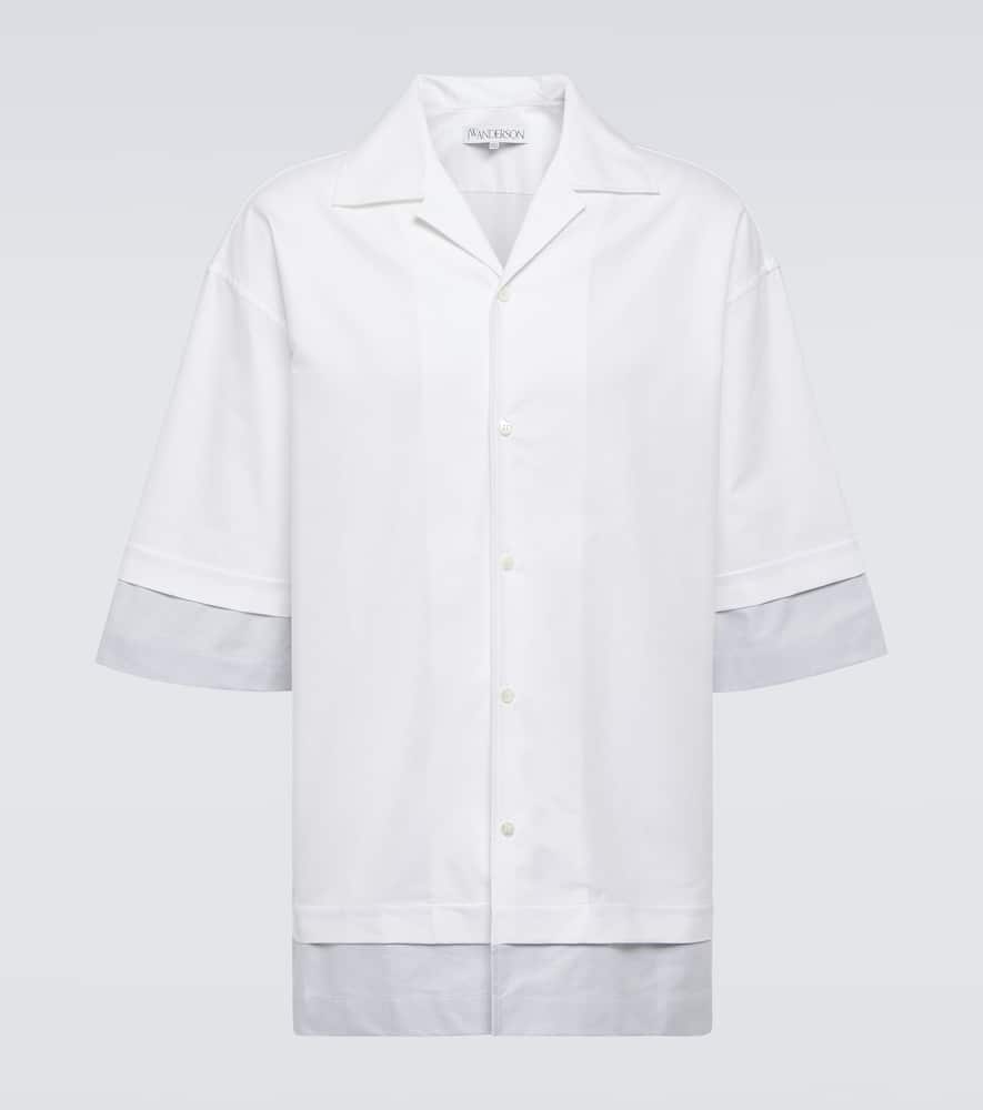 Jw Anderson Double Layer Oversize Camp Shirt In White | ModeSens