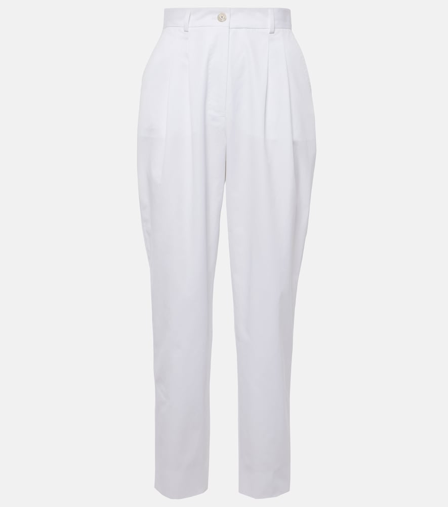 DolceGabbana Pantalon droit taille haute en coton 486 €