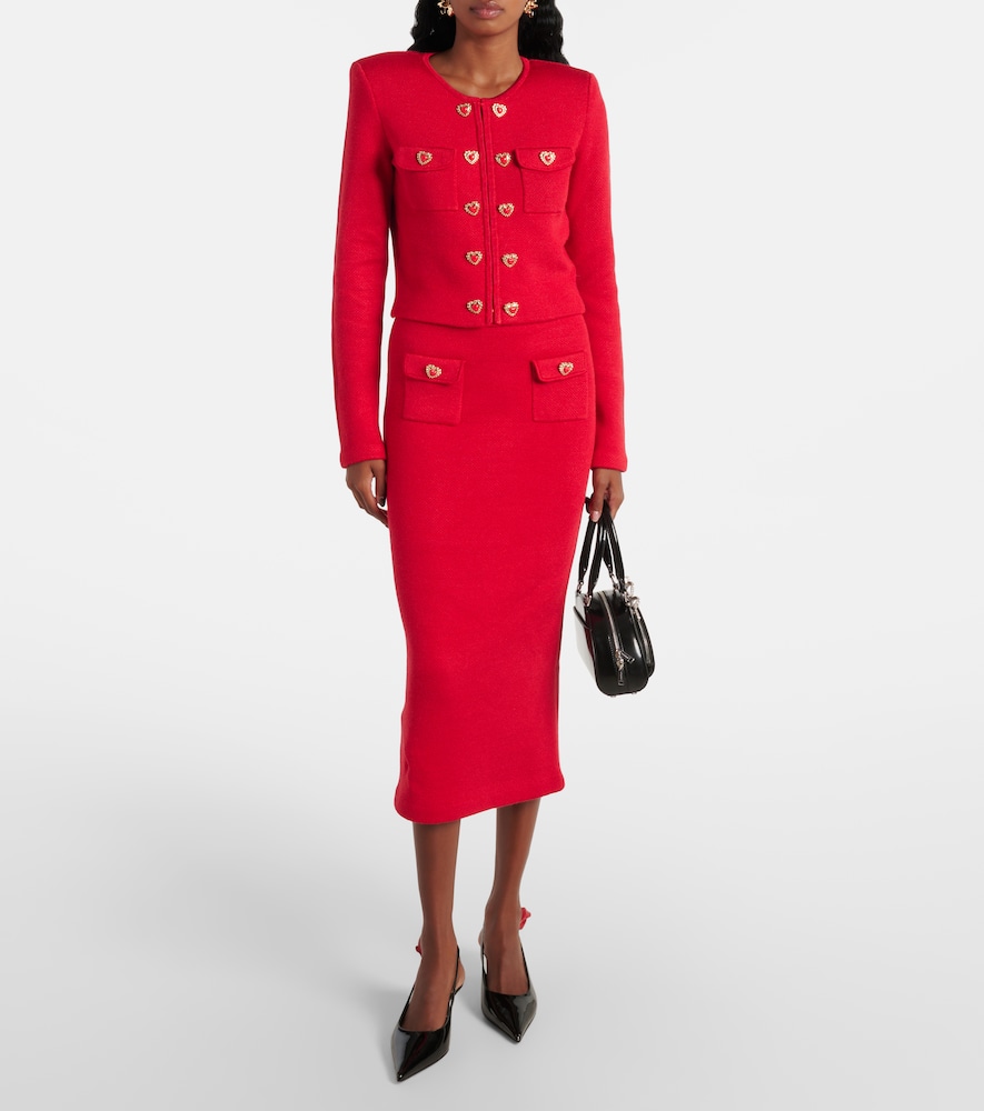 Embellished Knitted Midi