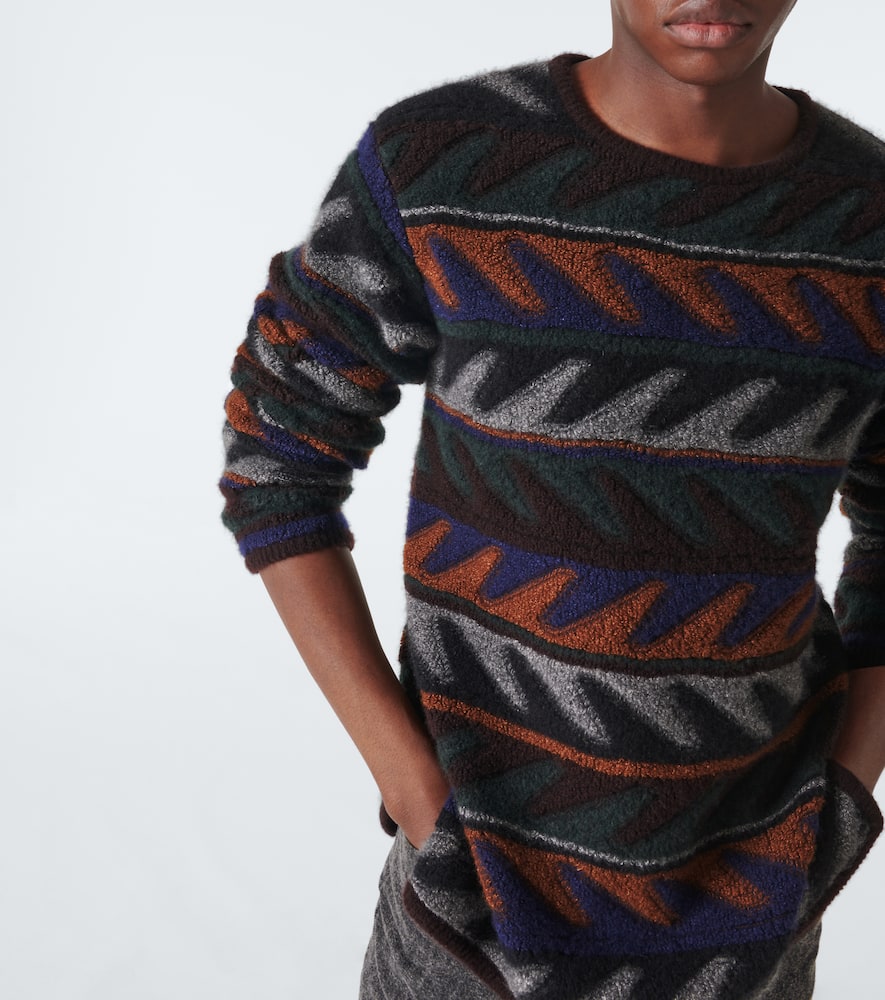 The Row Bakou Intarsia Cashmere And Silk Sweater In Multicoloured