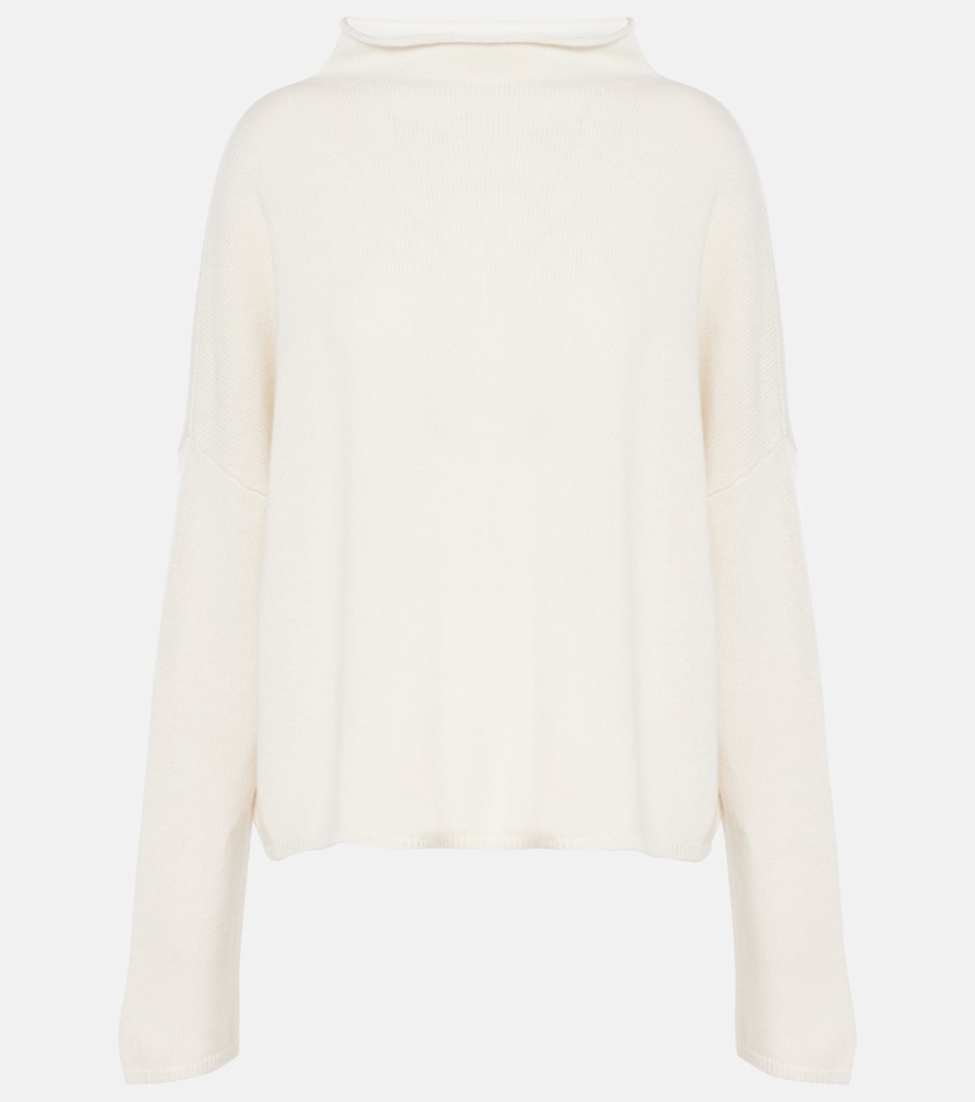Lisa Yang Sandy Cashmere Turtleneck Sweater In White