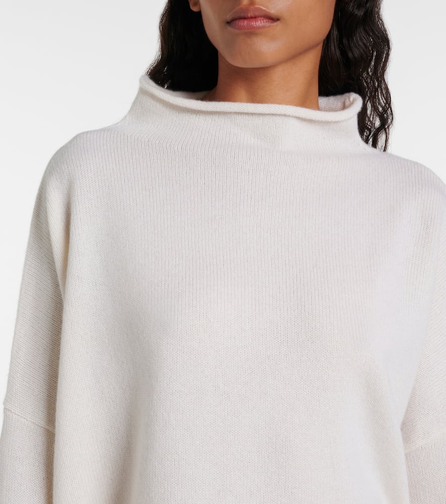 Lisa Yang Sandy Cashmere Turtleneck Sweater In White