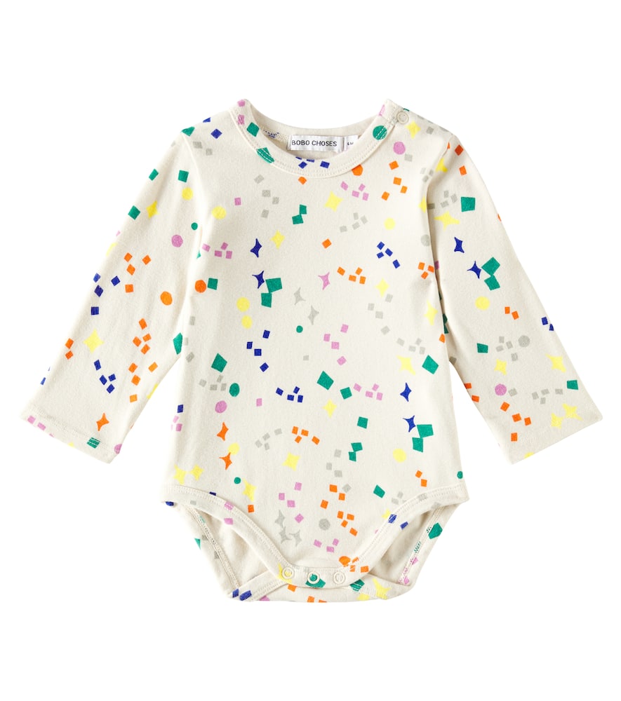 Bobo Choses Baby Sparkles Cotton-blend Bodysuit In White