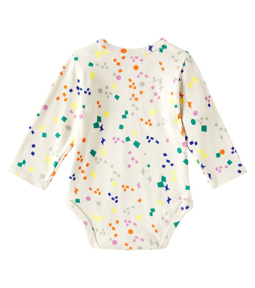 Bobo Choses Baby Sparkles Cotton-blend Bodysuit In White
