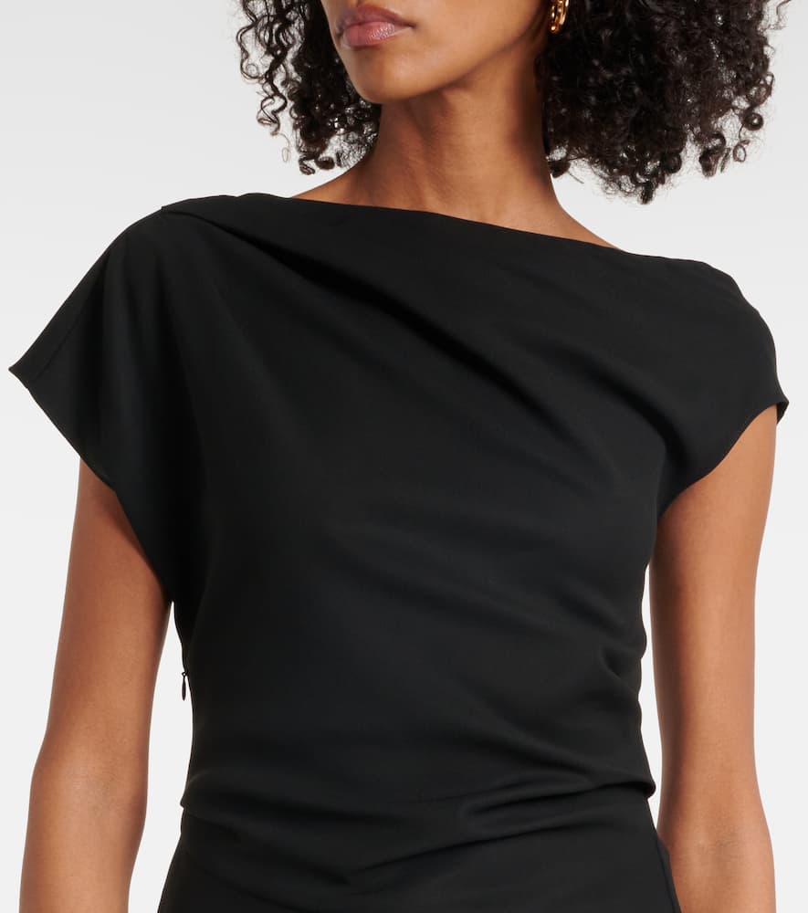 Simkhai Saskia Draped Top In Black In Schwarz