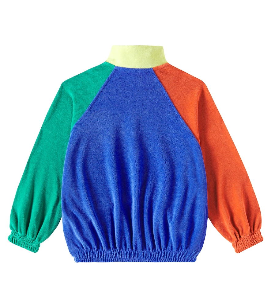 BOBO CHOSES SMILING COLOR COTTON-BLEND TERRY SWEATSHIRT